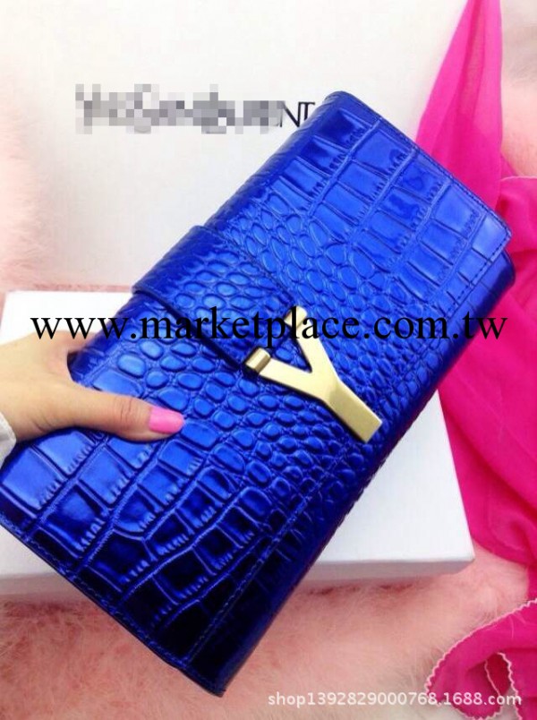 2014新款Y扣女手包鱷魚亮光皮手拿包廠傢批發淘寶一件代發工廠,批發,進口,代購