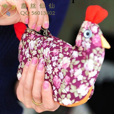 5175#進口佈藝 小雞純棉化妝包 手拿包 復古民族飾品 純手工飾品工廠,批發,進口,代購