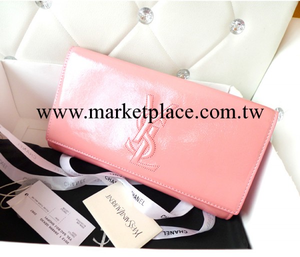 外貿出口大牌高檔真皮女手包Y扣復古撞色原版皮手拿女包微信代發工廠,批發,進口,代購