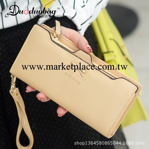 2014新款女士錢包女長款韓版時尚蝴蝶結抽卡拉鏈手拿包現貨工廠,批發,進口,代購