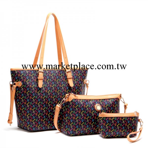 三件套子母包包2014新款潮女士歐美潮時尚韓版大單肩斜跨包手拿包工廠,批發,進口,代購