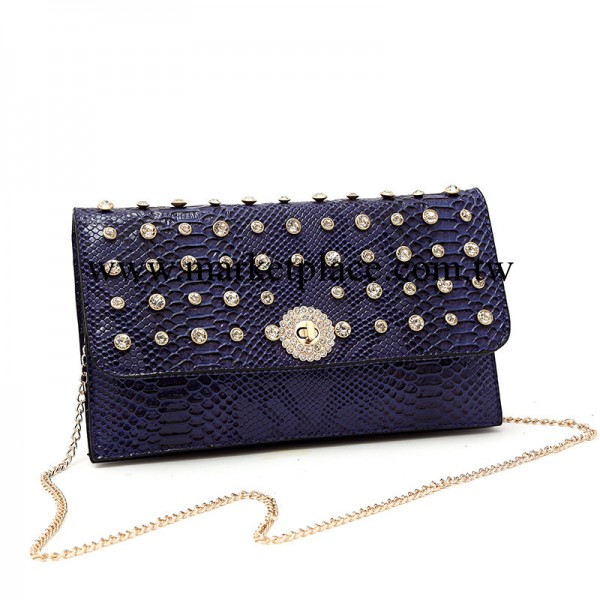 2014春季新款韓版風范漆面動物紋鑲鉆翻蓋單肩包手拿包女包工廠,批發,進口,代購