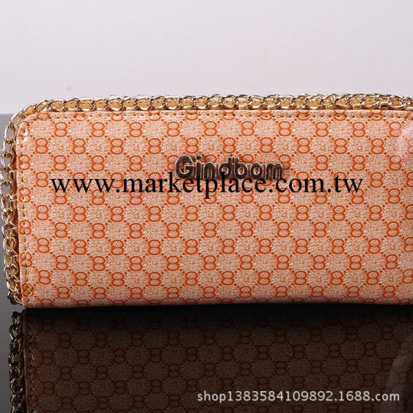 [熱]女士手拿包 光膠皮拉鏈女士手拿包 女士頭層牛皮長款錢包批發工廠,批發,進口,代購