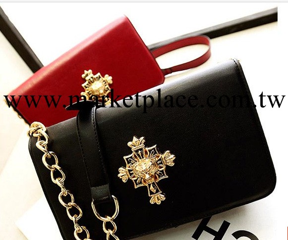 2014時尚女包新款歐美簡約克羅心十字架老虎頭鏈條小包手拿單肩包工廠,批發,進口,代購