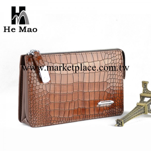 和茂品牌手拿包熱賣 2014正品真皮牛皮鱷魚紋男士手包中長款男包工廠,批發,進口,代購