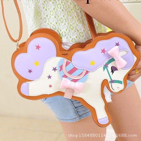 【廠傢直銷】夢幻小馬萌系可愛木馬包小馬包潮單肩包斜跨手拿女包工廠,批發,進口,代購