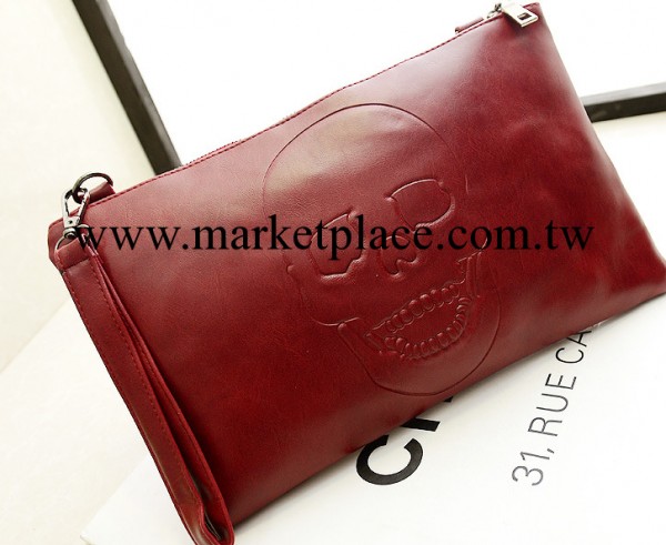 特價批發韓版新款手拿包 時尚百搭單肩斜跨包 骷髏頭手提包工廠,批發,進口,代購