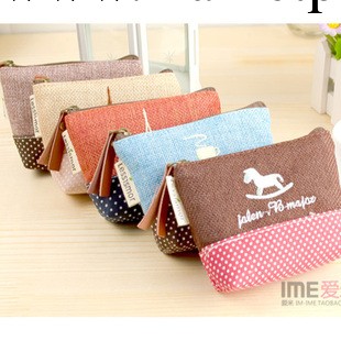 A011 韓版田園風格硬幣包 棉麻時光零錢包 復古收納包 鑰匙包工廠,批發,進口,代購