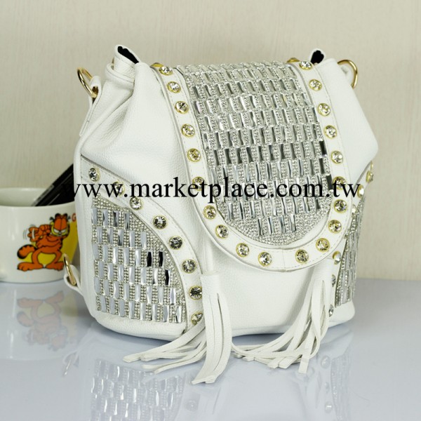 mymao彩鉆月華美爆款鑲鉆包流蘇雙肩潮包包閃亮單肩斜挎兩用女包工廠,批發,進口,代購