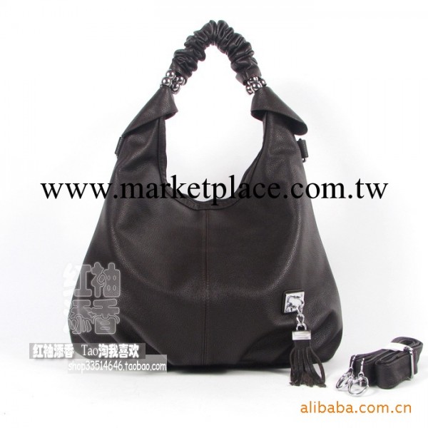 韓版休閒 單肩斜挎兩用真皮大包包 流蘇款 棕色女包工廠,批發,進口,代購