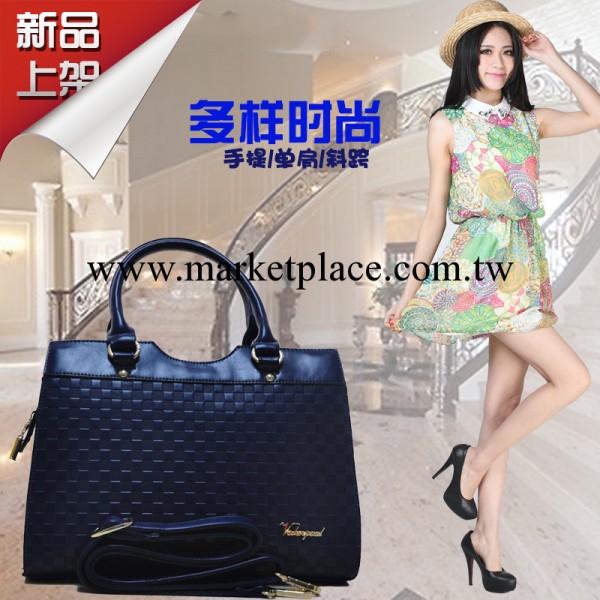 2014夏季新款女包歐美風真皮女包時尚壓紋手提包真皮鉚釘包包工廠,批發,進口,代購