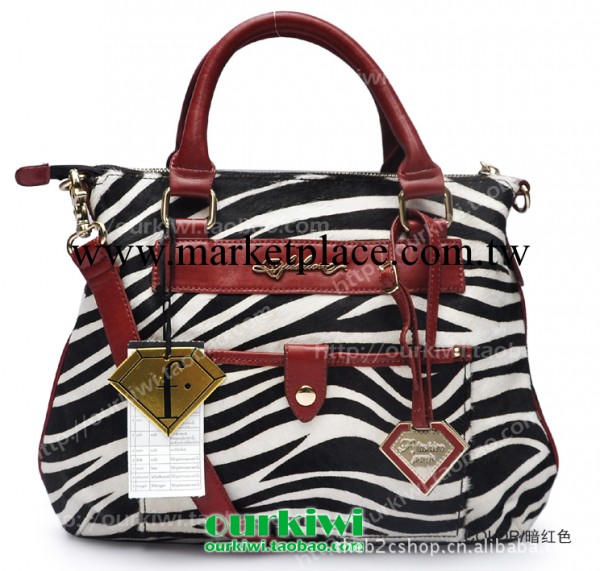 Fashion正品新款韓版斑馬紋真皮手提斜挎兩用包/女包/手袋FA0002工廠,批發,進口,代購