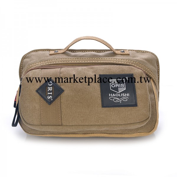 2014新款男士腰包胸包 多功能兩用韓版潮流休閒男式帆佈腰包工廠,批發,進口,代購