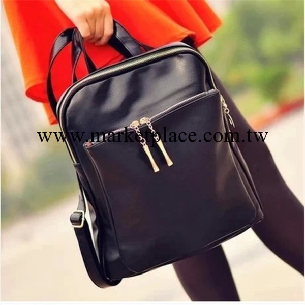 2014新款韓版潮學院風時尚雙肩包書包單肩手提背包兩用包女包工廠,批發,進口,代購