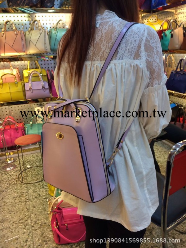 耶利亞傳說9012#2014春季新款蠟油皮雙肩手提兩用包 女士背包工廠,批發,進口,代購