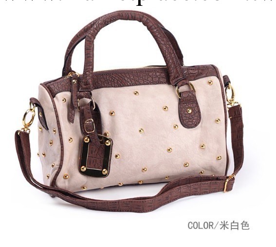 批發新款韓版時尚女包 旅行休閒兩用女包 高檔氣質鉚釘女包推薦工廠,批發,進口,代購