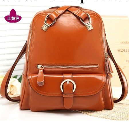 廠傢直銷2014新款單肩雙肩兩用女包韓版潮流復古學院風牛皮背包工廠,批發,進口,代購