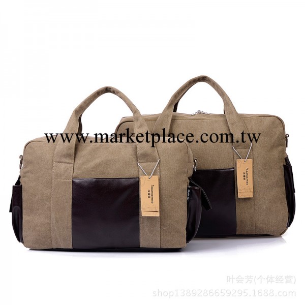 帆佈旅行包男多功能出差包結實耐用潮包單肩斜挎手提橫款帆佈包包工廠,批發,進口,代購