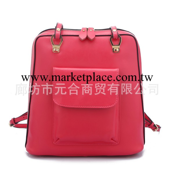 2014新款牛皮女包單肩雙肩包旅行旅遊用背包 兩用韓版休閒包潮工廠,批發,進口,代購