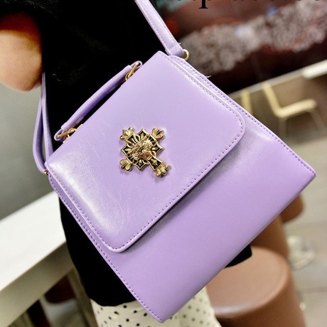 清雅新款高檔手提包時尚紫羅蘭多更能兩用包十字虎頭典雅女式包工廠,批發,進口,代購