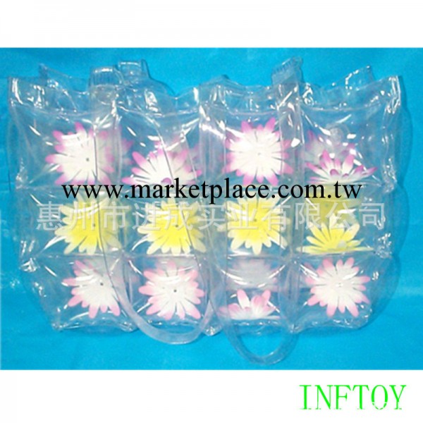 【時尚沙灘女士包】枕頭收納充氣h兩用包包 PVC充氣沙灘包供應工廠,批發,進口,代購