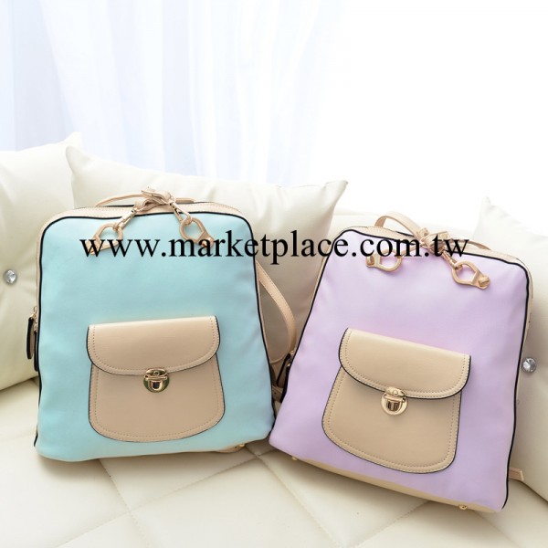 超靚2013新春夏雙肩包背包迷你小包糖果色撞色女包淑女包兩用包工廠,批發,進口,代購