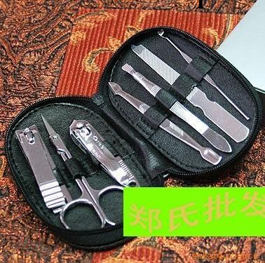 美甲工具包/美甲套 指甲刀/指甲鉗 美甲七件套工廠,批發,進口,代購