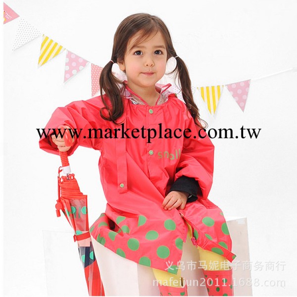 【馬妮】特惠韓國時尚透氣Smally外貿 兒童雨衣 5碼3色入品質保證批發・進口・工廠・代買・代購