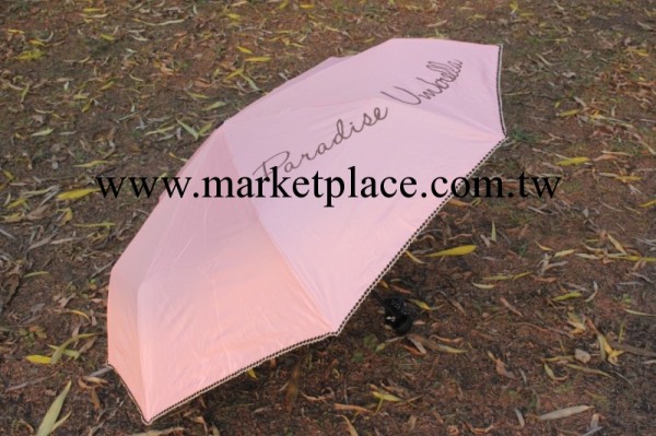 2014正品天堂傘33011E鉆石永恒遮陽傘黑膠絲印花邊折疊傘晴雨傘工廠,批發,進口,代購