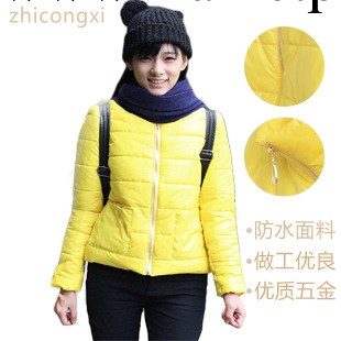 芷蓯夕糖果色羽絨棉女式面包服工廠,批發,進口,代購