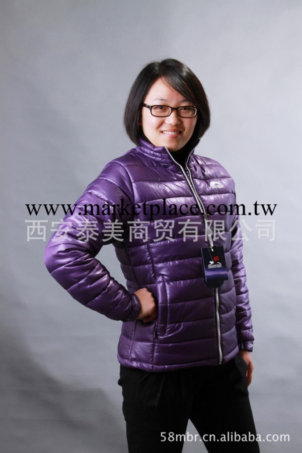 史萊辛格 2013新款 紫色 戶外運動 女式 羽絨棉衣批發・進口・工廠・代買・代購