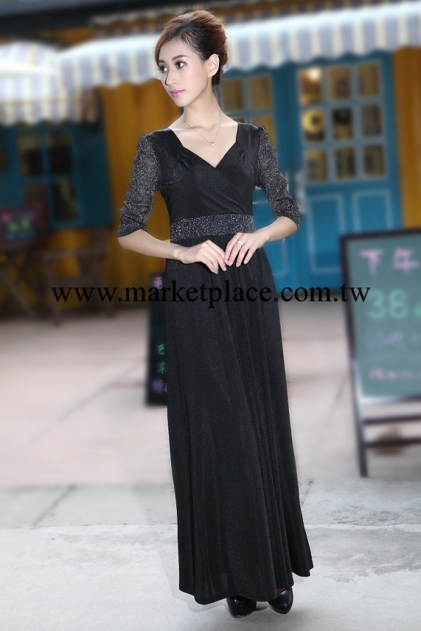 女裝長款晚禮服婚紗伴娘裙結婚敬酒禮服裙歐美款禮服裙蕾絲禮服裙工廠,批發,進口,代購