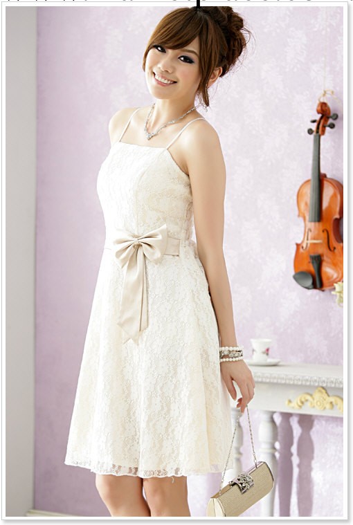 結婚禮服伴娘裙大碼小禮服吊帶連衣裙/1224 婚紗 婚紗禮服 伴娘禮工廠,批發,進口,代購