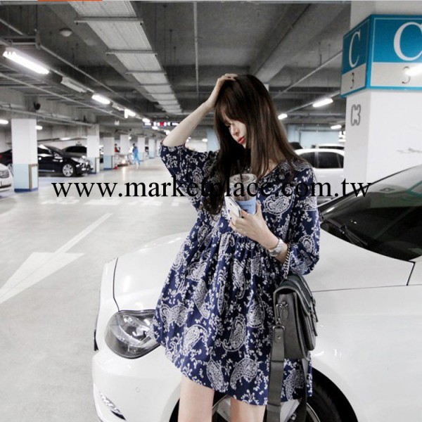 服裝歐洲站女裝雪紡衫 連衣裙 大碼外貿原單夏款連衣裙一件代發工廠,批發,進口,代購
