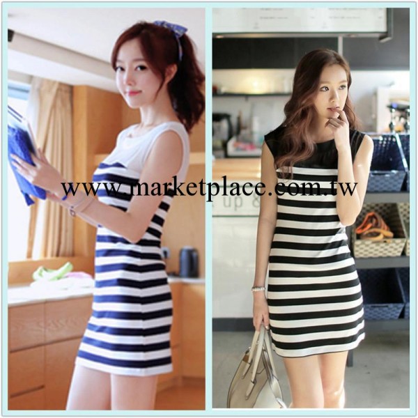 2014夏季新品韓版女裝連衣裙 淘寶網店女裝加盟 免費加盟服裝代理工廠,批發,進口,代購