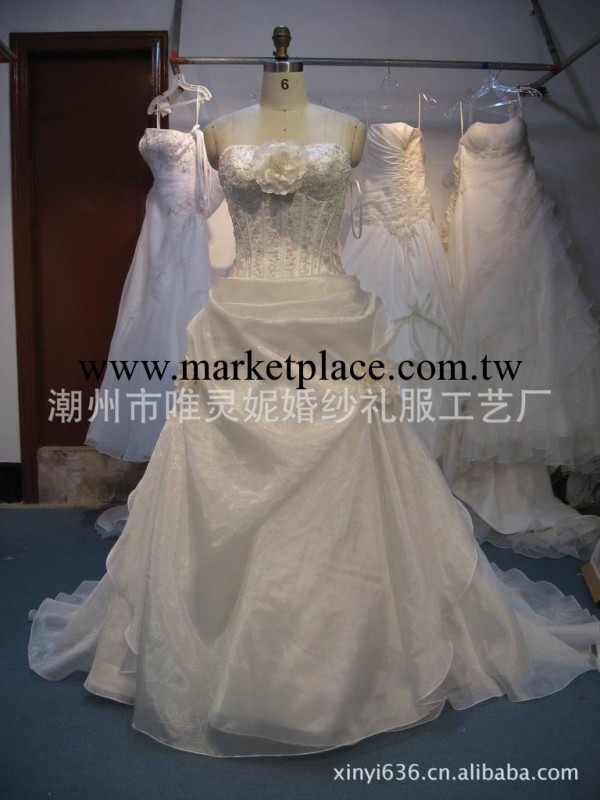 供應批發 唯靈妮 婚紗禮服  新款 高貴 優雅 LACE +釘珠 婚紗批發・進口・工廠・代買・代購