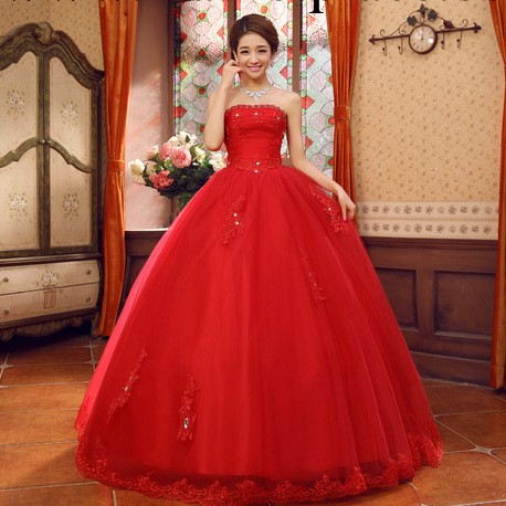 2014新款高檔蕾絲齊地紅色婚紗禮服蕾絲公主修身顯瘦春季紅色婚紗工廠,批發,進口,代購
