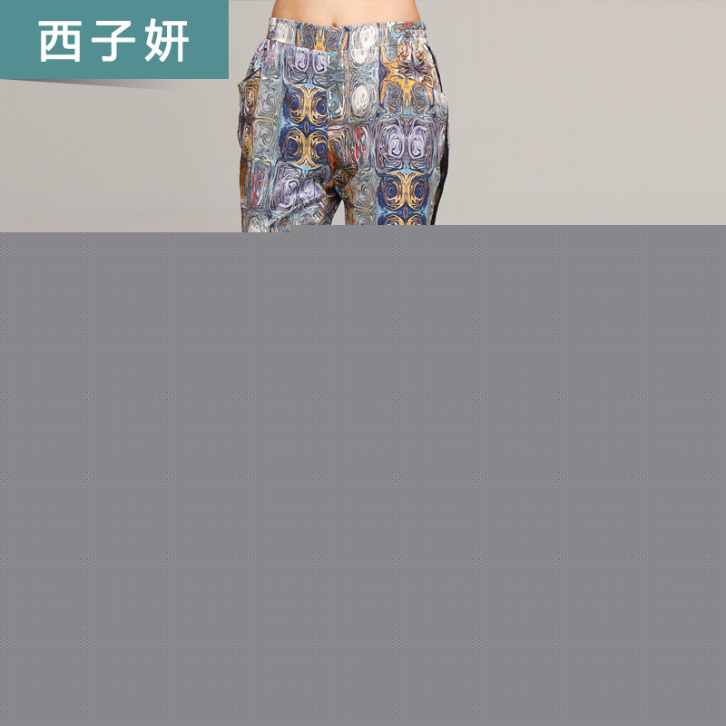 西子妍2014春裝新款大牌桑蠶絲彈力緞真絲女褲中褲子七分褲J651工廠,批發,進口,代購