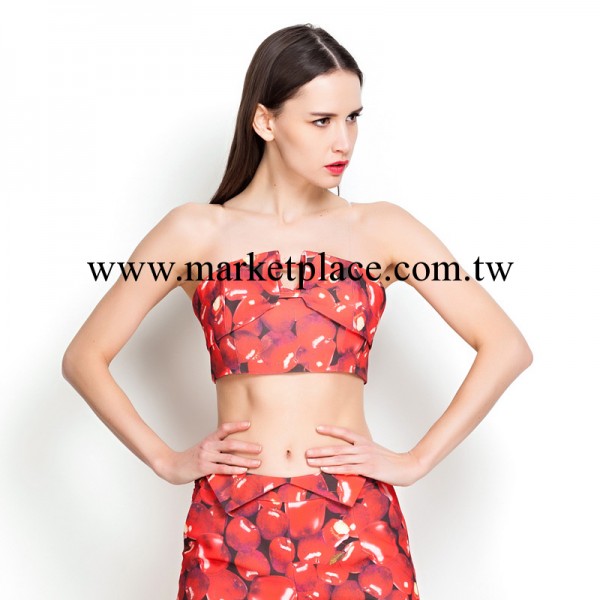 2014年春夏新款女裝背心   歐美吊帶抹胸 827-D-紅蘋果裹胸批發・進口・工廠・代買・代購