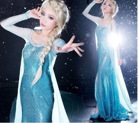 冰雪奇緣 冰雪大冒險白雪皇後愛爾莎cosplay服裝批發工廠,批發,進口,代購