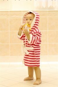 2014韓國流行兒童浴袍 條紋 純棉浴袍 包被 廠傢直銷工廠,批發,進口,代購
