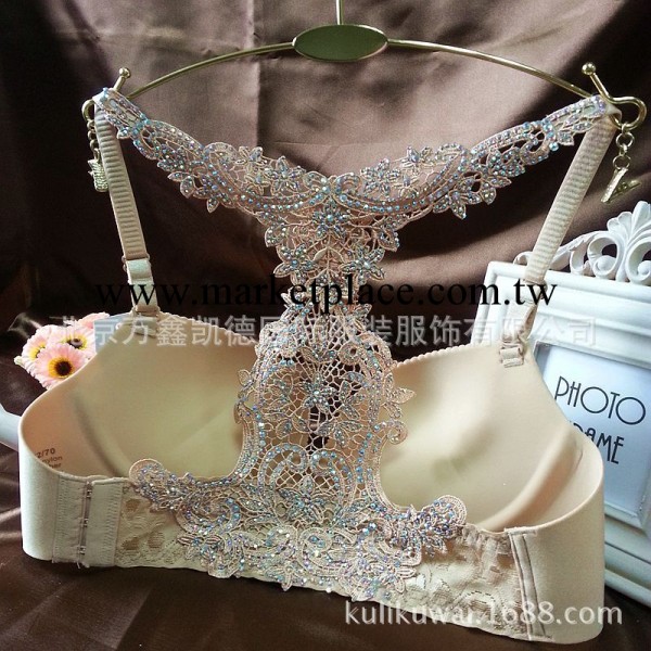 美背無痕胸罩套裝 Y背無痕胸罩 鑲鉆無痕美背胸罩 彩鉆無痕胸罩工廠,批發,進口,代購