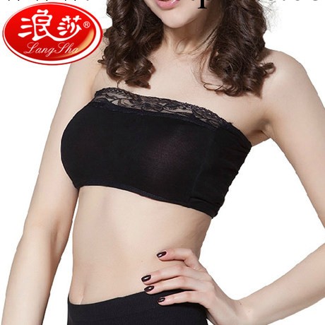 浪莎性感抹胸 女士胸罩 聚攏裹胸 夏季防走光蕾絲花邊工廠,批發,進口,代購