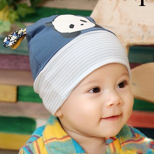 帽子批發 兒童 熊貓 雙耳朵套頭帽 寶寶 套頭帽批發・進口・工廠・代買・代購