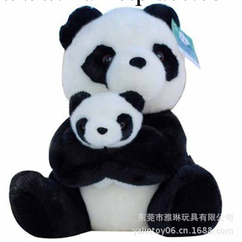 母子逼真大熊貓 工廠加工生產動物毛絨玩具 毛絨玩具供應商批發・進口・工廠・代買・代購
