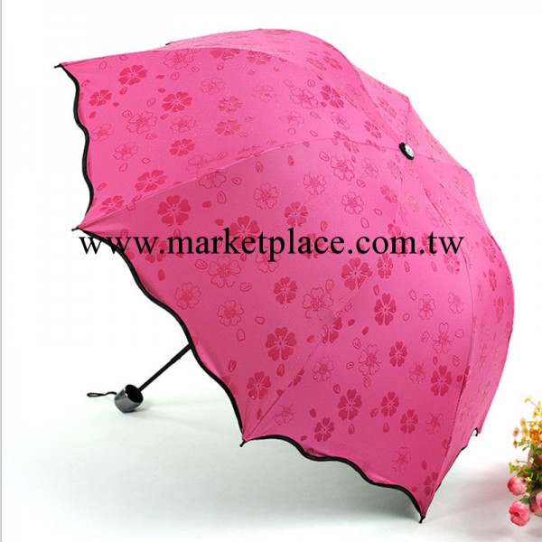 韓國公主荷葉邊雨傘 創意遇水開花傘 變色魔術雨傘 淘寶熱賣工廠,批發,進口,代購