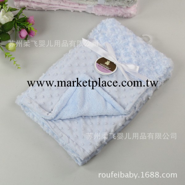 玫瑰絨+泡泡絨 玫瑰絨毛毯，嬰兒毯，童毯，嬰兒毛毯，拼塊毛毯工廠,批發,進口,代購