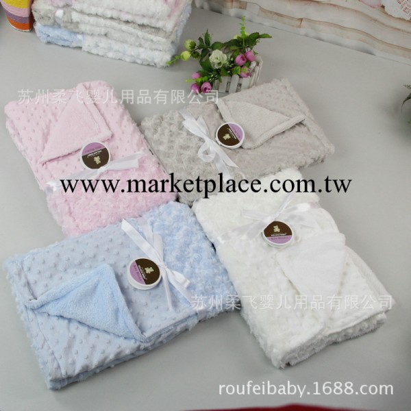 玫瑰絨+泡泡絨 玫瑰絨毛毯，嬰兒毯，童毯，嬰兒毛毯，拼塊毛毯工廠,批發,進口,代購
