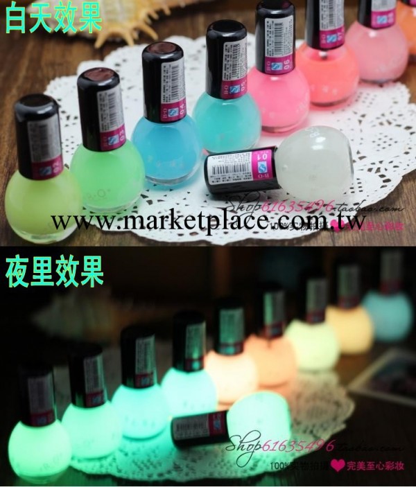 批 美甲用品正品BO淘寶最亮透明夜光指甲油9色工廠,批發,進口,代購