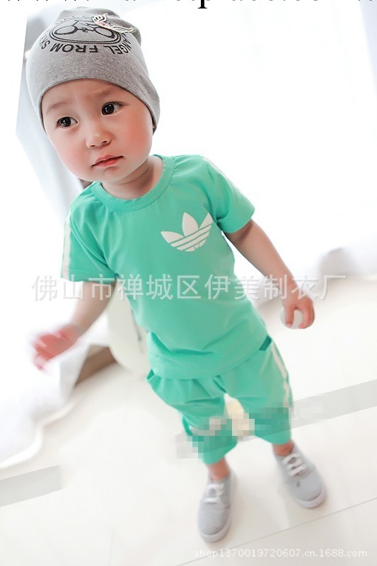 2014夏裝新款 歐美寶寶小童嬰兒童套裝 純棉短袖套裝批發・進口・工廠・代買・代購